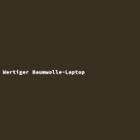 Wertiger Baumwolle-Laptop