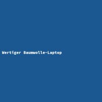 Wertiger Baumwolle-Laptop