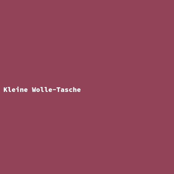 Kleine Wolle-Tasche