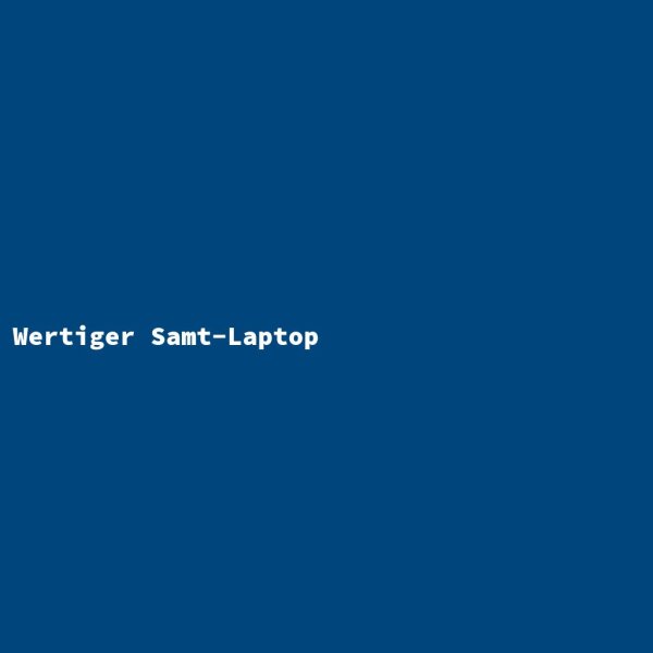 Wertiger Samt-Laptop