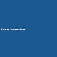 Enorme Bronze-Bank