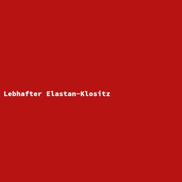 Lebhafter Elastan-Klositz