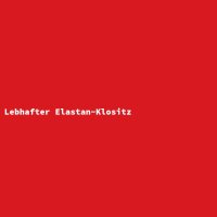 Lebhafter Elastan-Klositz