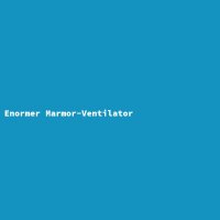 Enormer Marmor-Ventilator