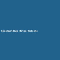 Geschmeidige Beton-Rutsche