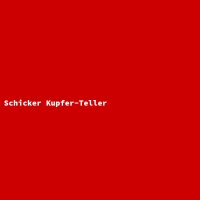 Schicker Kupfer-Teller