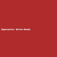 Imposantes Beton-Handy