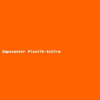 Imposanter Plastik-Schirm