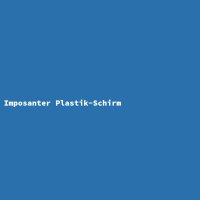 Imposanter Plastik-Schirm