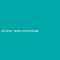 Leichter Beton-Luftreiniger