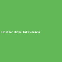 Leichter Beton-Luftreiniger